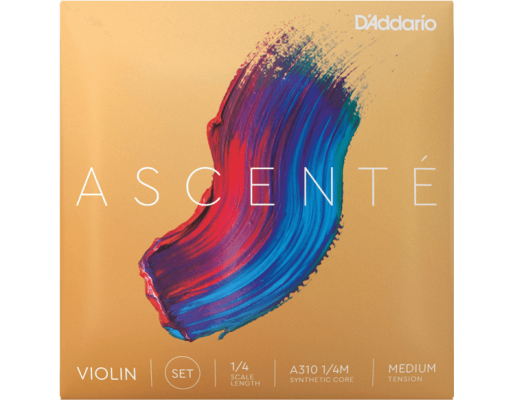 DAddario Orchestral - Ascente Medium Tension Violin String Set - 1/4