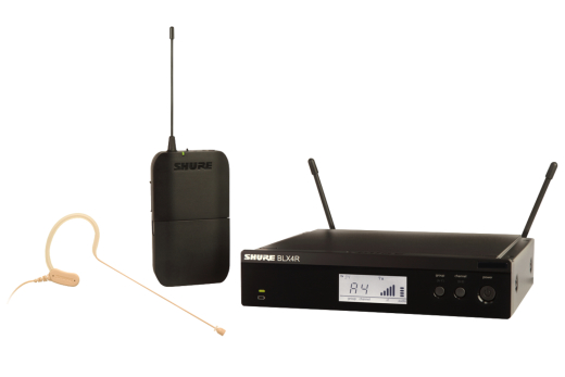 Shure - BLX14R/MX53 Wireless Rack Mount Presenter System with Earset Microphone (J11: 596-616 MHz)