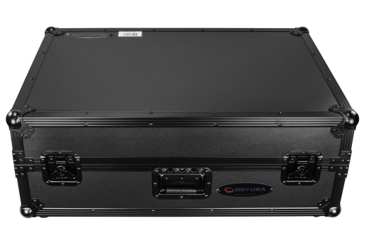 Denon Prime 4 Black Flight Case with Patented Glide Laptop Platform and 2U Rack Space