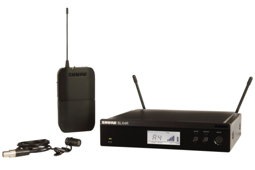 Shure - BLX14R/W85 Wireless Rack Mount Presenter System with Lavalier Microphone (H10: 542-572 MHz)