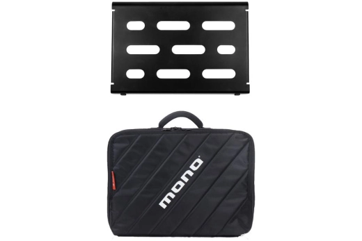 Small Pedalboard with Club Accessory Case 2.0 - Black
