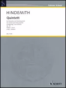 Quintet, Op. 30 - Hindemith/Heimer/Cahn - Clarinet & String Quartet - Score Only