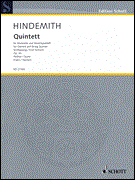 Schott - Quintette, op. 30 - Hindemith/Heimer/Cahn - Clarinette et quatuor  cordes - Partition uniquement
