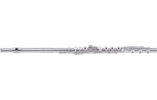 PB-202 Silver Plated Flute, Open Holes, French Pointed Keys, B Footjoint, Offset G