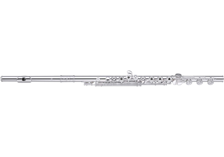 PB-402 Sterling Silver Flute, Heavy Wall, Open Holes, French Pointed Keys, C# Trill,