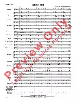 Sleigh Ride - Anderson - Concert Band - Gr. 4