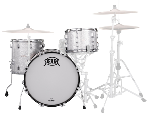Pearl - President Series Deluxe 3-Piece Shell Pack (22,13,16) - Silver Sparkle