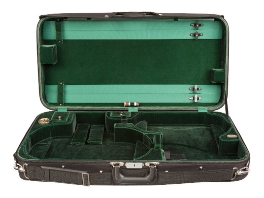Bobelock - B1023 Violin/Viola Adjustable Case - Green Velour