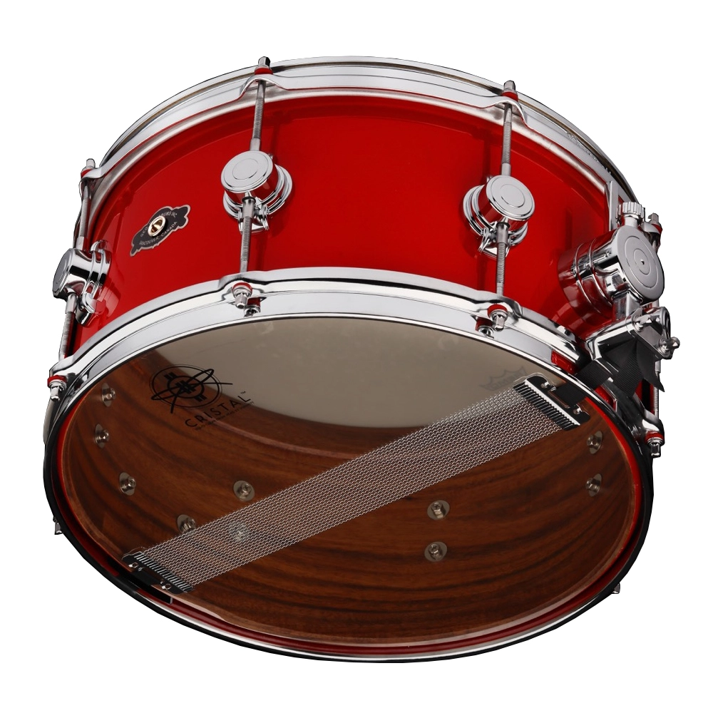 Caisse claire Aristocrat George Way en acacia (6,5 x 13 po), fini Hot Red