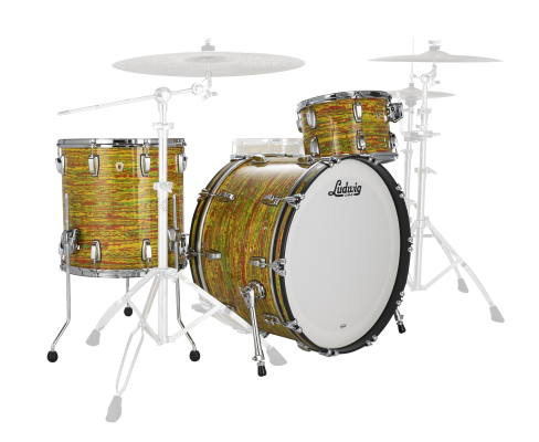 Ludwig Drums - Classic Maple Pro Beat 3-Piece Shell Pack  (24,13,16) - Citrus Mod