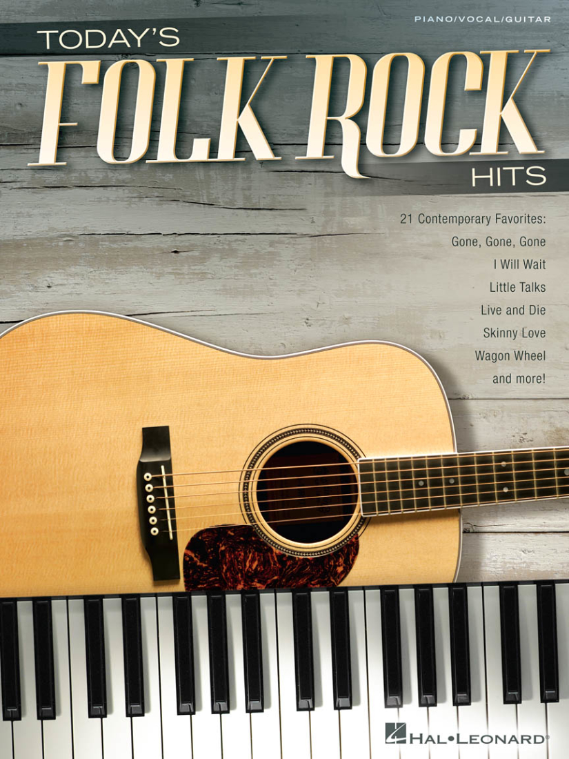 Today\'s Folk Rock Hits - Piano/Vocal/Guitar - Book