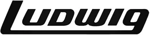 Ludwig Drums - Black Block Logo Sticker - 5.5