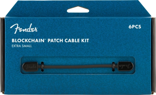 Fender Blockchain Patch Cable Kit, Black - Extra Small