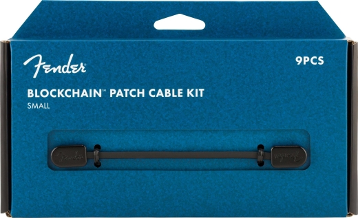 Fender Blockchain Patch Cable Kit, Black - Small