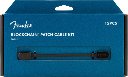 Fender Blockchain Patch Cable Kit, Black - Large