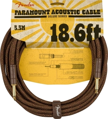 Fender - Paramount Acoustic Instrument Cable, Brown -18.6