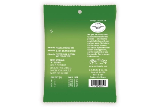 Premium Polygut Ukulele Strings - Soprano