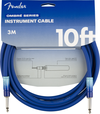 10\' Ombre Instrument Cable - Belair Blue