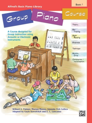 Alfred Publishing - Alfreds Basic Group Piano Course, Book 1 - Palmer/Manus/Lethco - Piano - Book