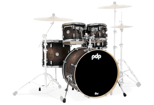 Concept Maple 5-Piece Shell Pack (22,10,12,16,SD) - Charcoal Burst