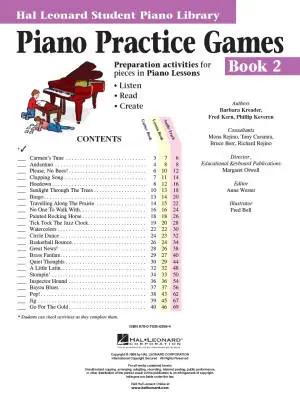 Piano Practice Games Book 2 (Hal Leonard Student Piano Library) - Piano - Book
