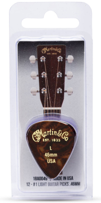 Martin Guitars - 351 Shape Celluloid Picks (12 Pack) - Light