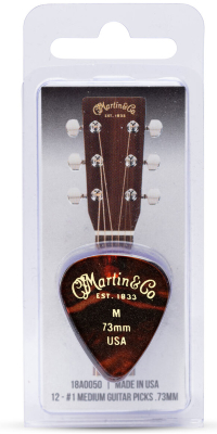 Martin Guitars - 351 Shape Celluloid Picks (12 Pack) - Medium