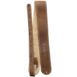Martin Guitars - Suede Distressed Leather Guitar Strap with Martin Logo - Brown