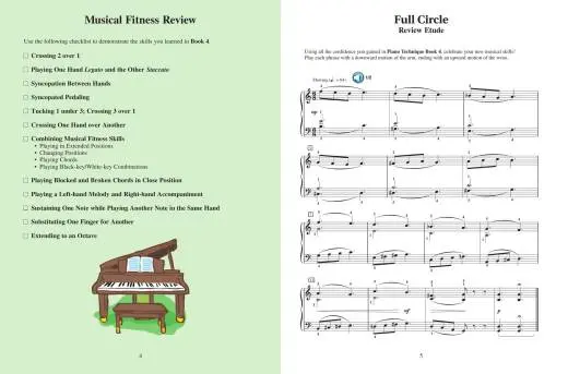 Piano Technique Book 5 (Hal Leonard Student Piano Library) - Piano - Book/Audio Online