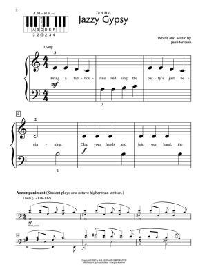 Jazzy Gypsy - Linn - Piano - Sheet Music
