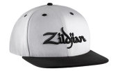 Zildjian - 6-Panel Snapback Hat - White with Black Logo