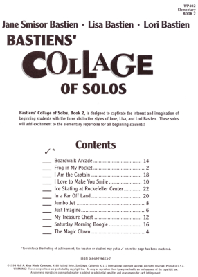 Collage Of Solos, Book 2 - Bastien - Piano - Book