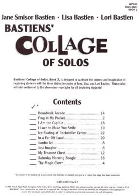 Collage Of Solos, Book 2 - Bastien - Piano - Book