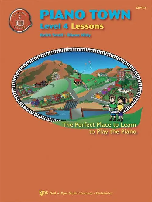 Piano Town: Lessons, Level 4 - Hidy/Snell - Piano - Book