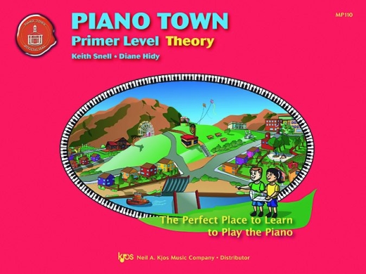 Kjos Music - Piano Town: Theory, Primer Level - Hidy/Snell - Piano - Book