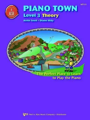 Kjos Music - Piano Town: Theory, Level 3 - Hidy/Snell - Piano - Book
