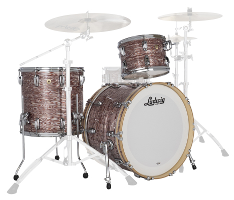 Ludwig Drums - Classic Maple 3-Piece Shell Pack (22,13,16) - Pink Oyster