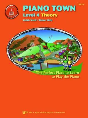 Kjos Music - Piano Town: Theory, Level 4 - Hidy/Snell - Piano - Book