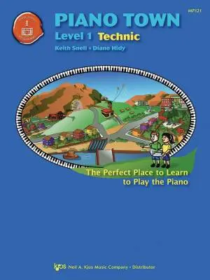 Kjos Music - Piano Town: Technic, Level 1 - Hidy/Snell - Piano - Book