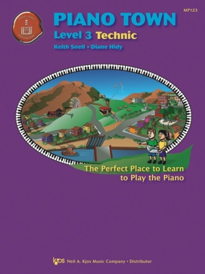 Kjos Music - Piano Town: Technic, Level 3 - Hidy/Snell - Piano - Book
