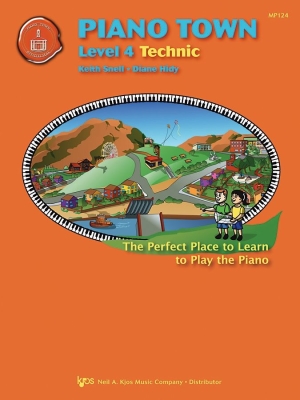 Kjos Music - Piano Town: Technic, Level 4 - Hidy/Snell - Piano - Book