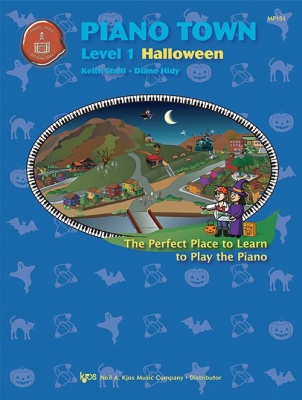 Kjos Music - Piano Town: Halloween, Level1 Hidy/Snell Piano Livre
