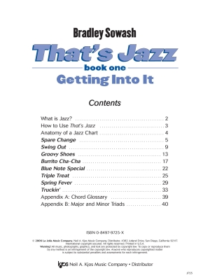 That\'s Jazz, Book 1: Getting Into It - Sowash - Piano - Book/Audio Online