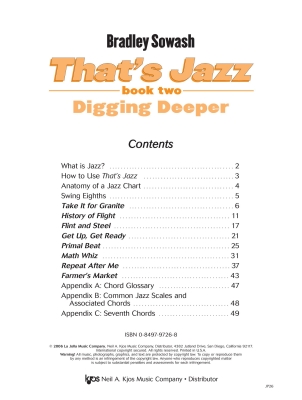 That\'s Jazz, Book 2: Digging Deeper - Sowash - Piano - Book/Audio Online