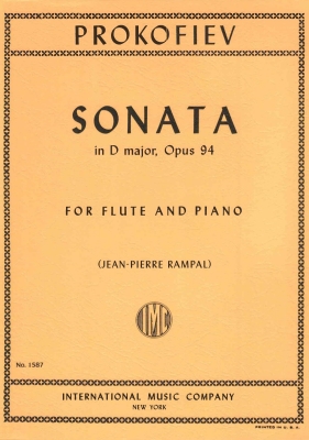 International Music Company - Sonata in D major, Opus 94 - Prokofiev/Rampal - Flute/Piano - Book