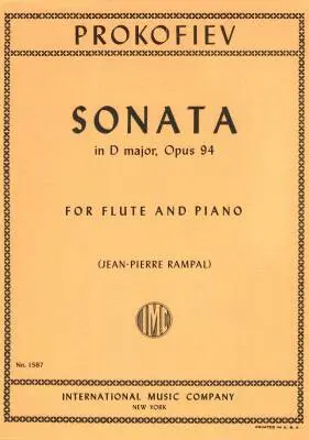International Music Company - Sonata in D major, Opus 94 - Prokofiev/Rampal - Flute/Piano - Book
