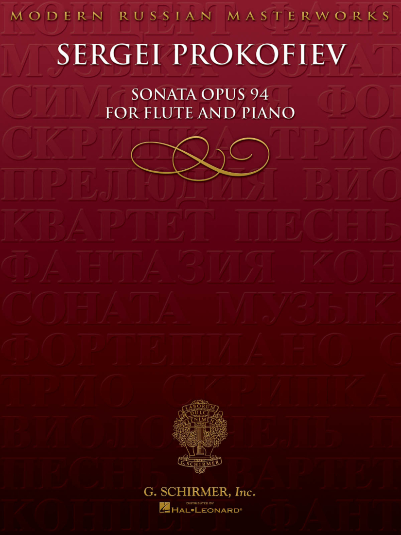 Sonata, Op. 94 - Prokofiev - Flute/Piano - Book
