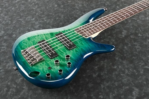 SR405EQM 5-String Electric Bass - Surreal Blue Burst Gloss