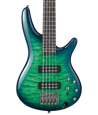 SR405EQM 5-String Electric Bass - Surreal Blue Burst Gloss