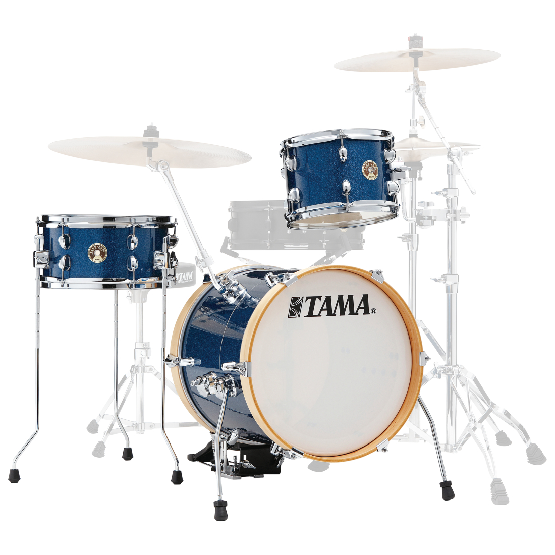 Club Jam Suitcase Kit 3-Piece Shell Pack (16,10,12) - Indigo Sparkle